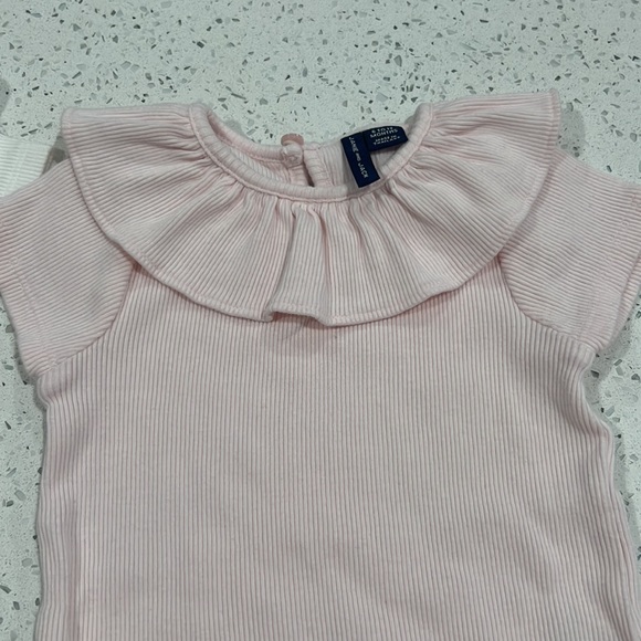 Baby Ruffles Collar Ribbed Bodysuit 6-12 months - Picture 5 of 7